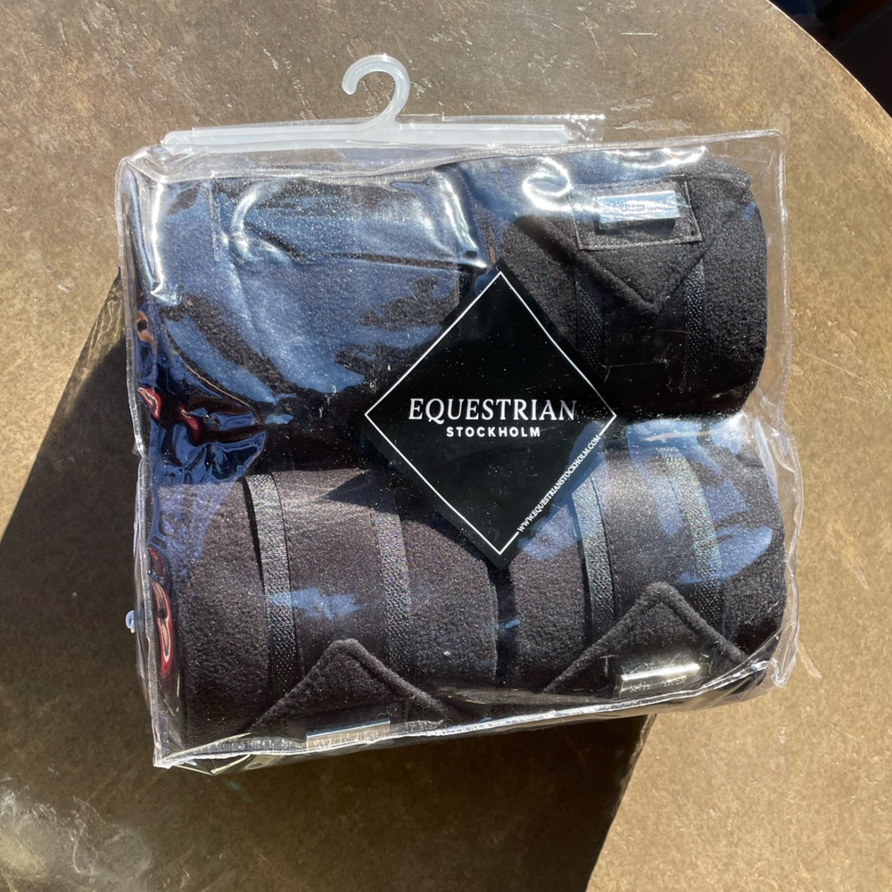 NWT Equestrian Stockholm The Black Edition Polo Wrap Bandages